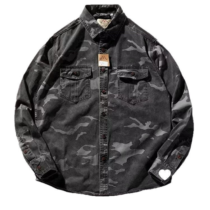 Men's Camouflage Collar Casual Jacket: Style Meets Functionality
