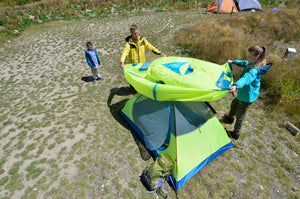 Experience the Great Outdoors with Our Double Aluminum Pole Camping Tent